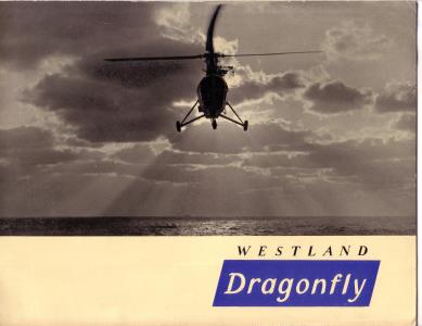 Illustrated brochure for the Westland Dragonfly Helicopter